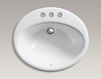 Countertop wash basin Farmington Kohler 2015 K-2905-4-FT Contemporary / Modern