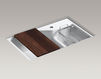 Built-in wash basin Indio K-6411-1-47 Ivory Built-in wash basin Indio Kohler 2015 K-6411-1-47 Contemporary / Modern