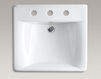 Wall mounted wash basin Soho K-2053-47 Ivory Wall mounted wash basin Soho Kohler 2015 K-2053-47 Contemporary / Modern