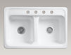 Countertop wash basin Delafield K-5950-4-47 Ivory Countertop wash basin Delafield Kohler 2015 K-5950-4-47 Contemporary / Modern