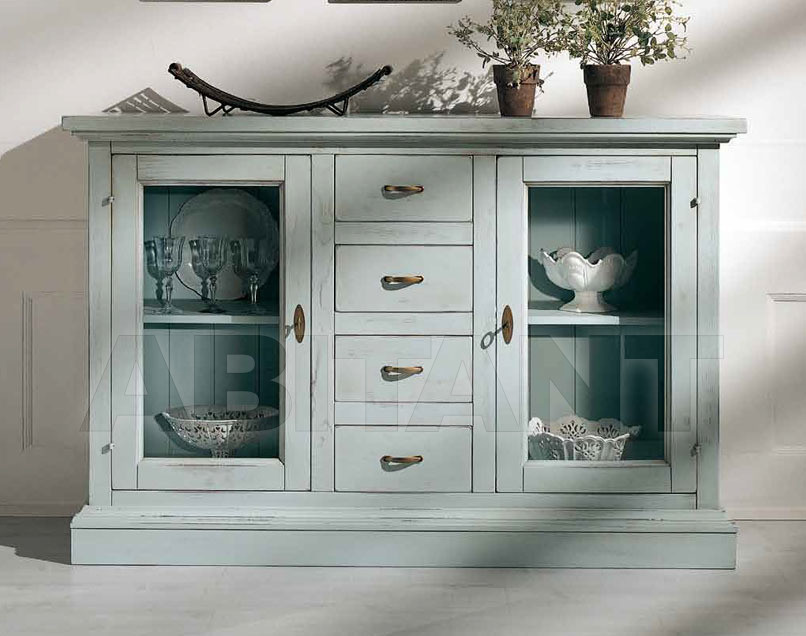 Buy Buffet Rossin & Braggion Abitare-nel-classico Art. 50/B Credenza 2 porte vetro