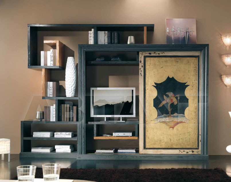 Buy Modular system Rossin & Braggion Abitare-nel-giorno COLLEZIONE QUADRA Q1 ANTA DIPINTA A MANO