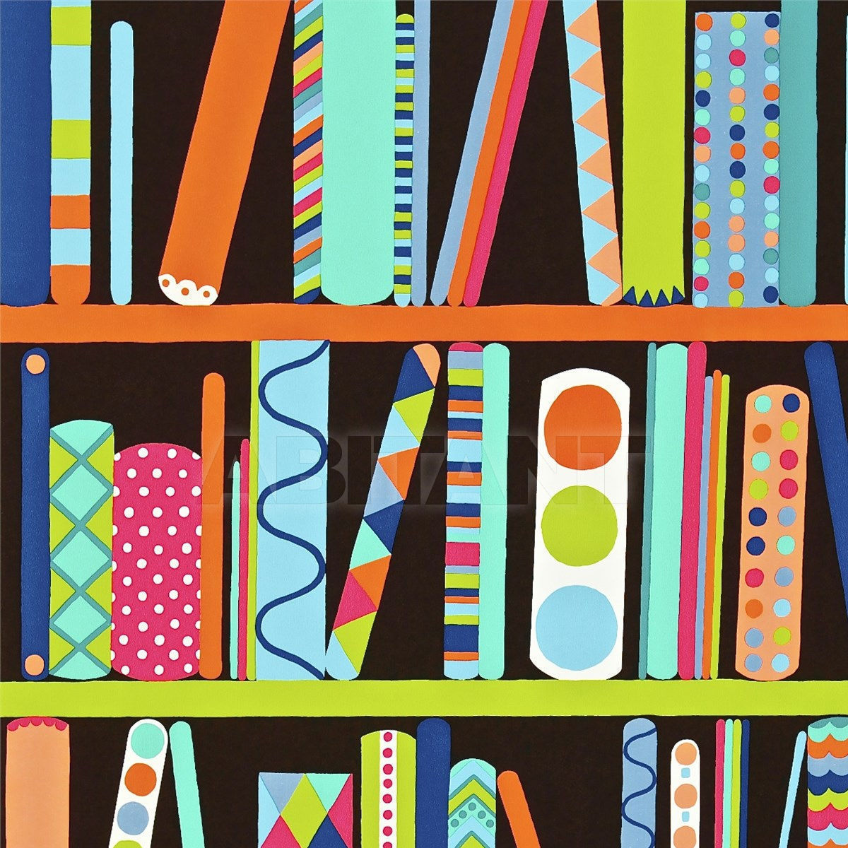 Textile wallpaper All My Books HKID110535 price on request Buy Textile wallpaper All My Books Style Library Wallpapers HKID110535