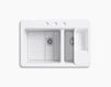 Countertop wash basin Riverby K-8669-3A2-0 white Countertop wash basin Riverby Kohler 2015 K-8669-3A2-0 Contemporary / Modern