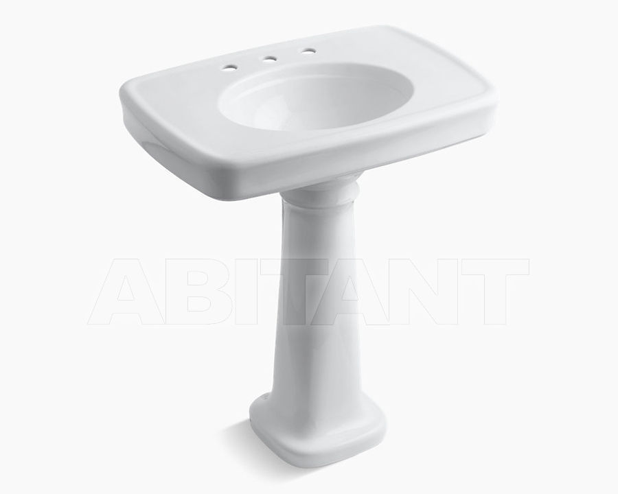 Wash basin with pedestal Bancroft K-2347-8-0 price on request Buy Wash basin with pedestal Bancroft Kohler 2015 K-2347-8-0