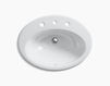 Countertop wash basin Thoreau Kohler 2015 K-2907-8-0 Contemporary / Modern