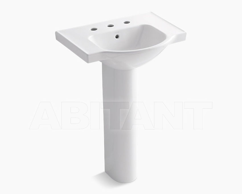 Wash basin with pedestal Veer K-5266-8-0 price on request Buy Wash basin with pedestal Veer Kohler 2015 K-5266-8-0
