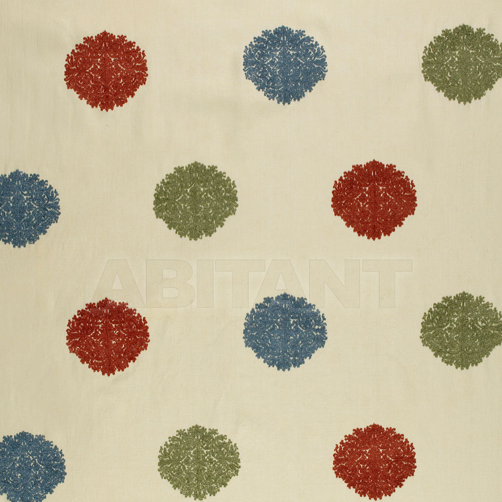 Buy Portiere fabric Victor Marvic  1410-1 Green/Copper/Blue