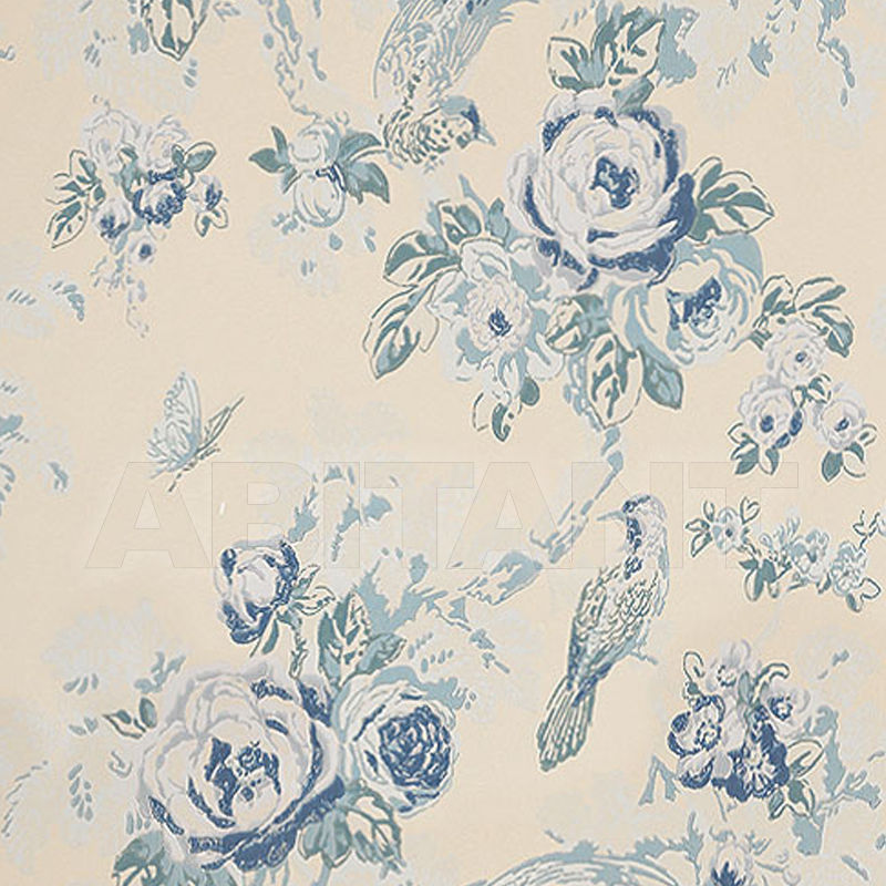 Wallpaper BIRD IN THE BUSH AT10115 price on request Buy Wallpaper BIRD IN THE BUSH Anna French Wild Flora AT10115
