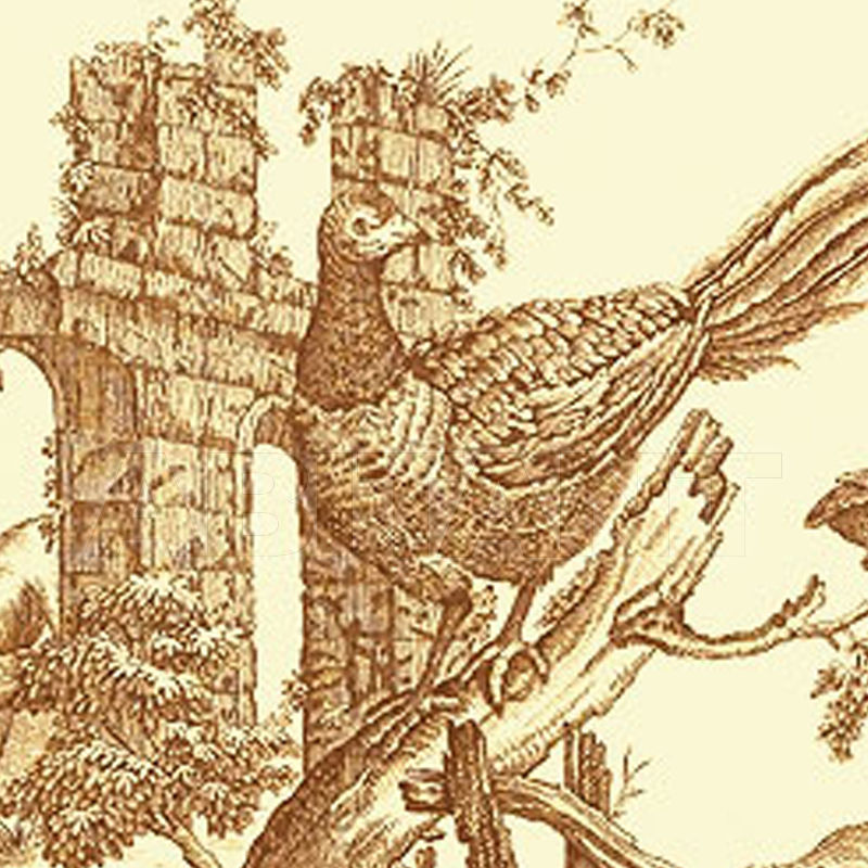 Paper wallpaper PHEASANT TOILE T6339 price on request Buy Paper wallpaper PHEASANT TOILE Thibaut Inc. Castle Pine T6339