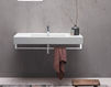 Wall mounted wash basin GSI Ceramica KUBE 8952111 Contemporary / Modern