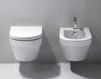 Wall mounted toilet GSI Ceramica KUBE 891511 Contemporary / Modern