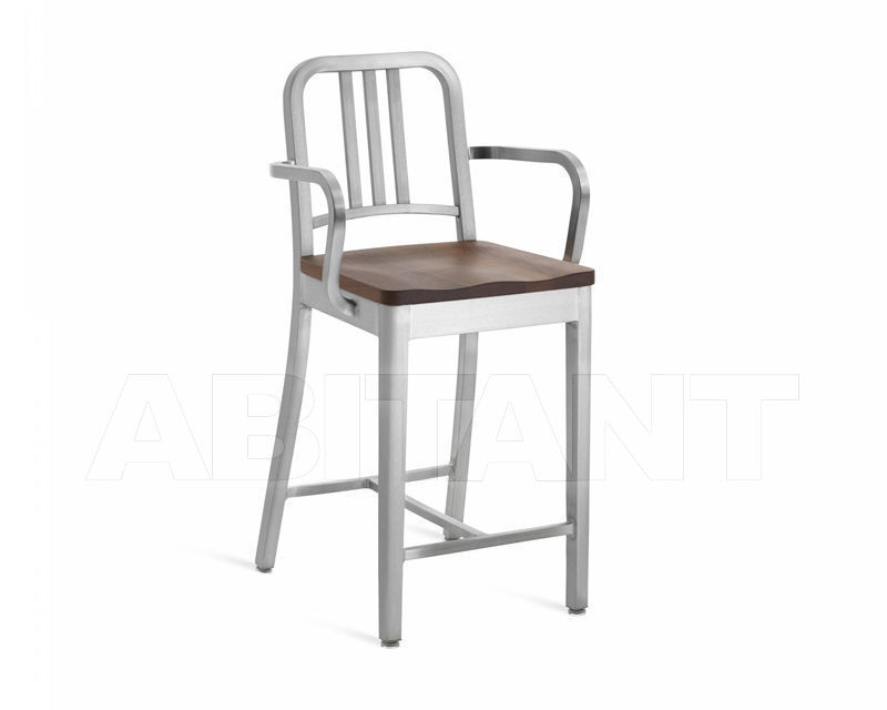 Buy Bar stool Emeco Navy Collection 1104 24 A WALNUT