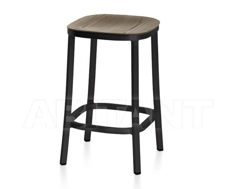 Buy Bar stool Emeco 1 Inch by Jasper Morrison 1 INCH 24 DARK PC WALNUT