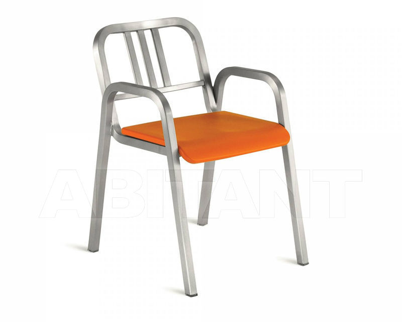 Buy Armchair Emeco Nine-0 by Ettore Sottsass NIN0 3A ORANGE
