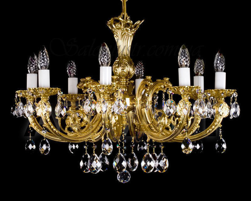 Buy Сhandelier Art Glass 2018 ANASTASIA VIII. BRASS ANTIQUE