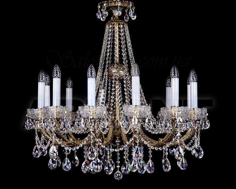 Buy Сhandelier Art Glass 2018 CR 0006/12/20  BRASS ANTIQUE CE