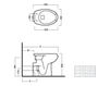 Floor mounted toilet Hatria Autonomy Y0CA Contemporary / Modern