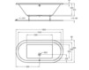 Bath tub Keramag Icon 650400 Contemporary / Modern