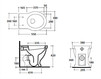 Floor mounted toilet Galassia Ethos 8437 Contemporary / Modern