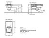 Wall mounted toilet Keramag Dejuna 208500 Contemporary / Modern