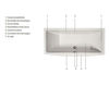 Hydromassage bathtub BluBleu Hi-design Mahri’-Art Contemporary / Modern
