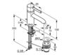 Wash basin mixer Kludi Bozz 382910576 Contemporary / Modern