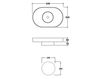 Countertop wash basin Galassia Pocket 6071BR Contemporary / Modern