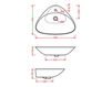 Countertop wash basin Art Ceram Plettro L2100 Contemporary / Modern
