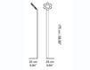Floor lamp Two SA12TWO3 C01 chromium-plated Floor lamp Two Home switch Home 2012 SA12TWO3 C01 Contemporary / Modern