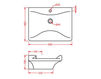 Countertop wash basin Art Ceram Lens L460 Contemporary / Modern