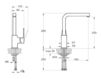 Wash basin mixer Vitra Q - Line  A42078 Contemporary / Modern