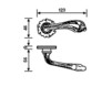 Door handle H 120 R8 Gold Gold Door handle Valli&Valli 2012 H 120 R8 Gold Classical / Historical