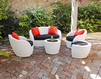 Pouffe LOTUS Contral Outdoor 526 BCO = bianco Contemporary / Modern