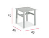 Side table MALINDI Contral Outdoor 606 BCO = bianco Contemporary / Modern
