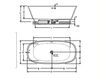 Bath tub Hidrobox Beta Essential 110000309 Contemporary / Modern