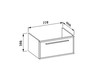 Wash basin cupboard Laufen Case Plus 4.7693.1.070.830.1 Contemporary / Modern