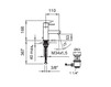 Wash basin mixer Laufen Twinprime Pin 3.1113.1.004.111.1 Contemporary / Modern