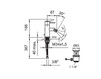 Bidet mixer Laufen Twinprime Pin 3.4113.1.004.111.1 Contemporary / Modern