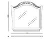 Wall mirror Carpanese Home Find The Unexpected 1028 Classical / Historical 