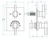 Thermostatic mixer THG Bathroom A60.5500B Marina black Onyx Contemporary / Modern