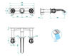 Wash basin mixer THG Bathroom U5A.41G Flore Contemporary / Modern
