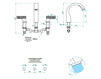 Wash basin mixer THG Bathroom U5E.25 Ginkgo Contemporary / Modern