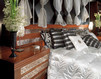 Bed ACCIAIO Isacco Agostoni Contemporary 1285 BED (headboard) + 2 NIGHT TABLES Classical / Historical 
