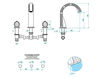 Wash basin mixer THG Bathroom U1A.25SG Mandarine métal Contemporary / Modern