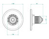 Thermostatic mixer THG Bathroom U1Q.15EN16EM Nizua cristal sapphire Contemporary / Modern
