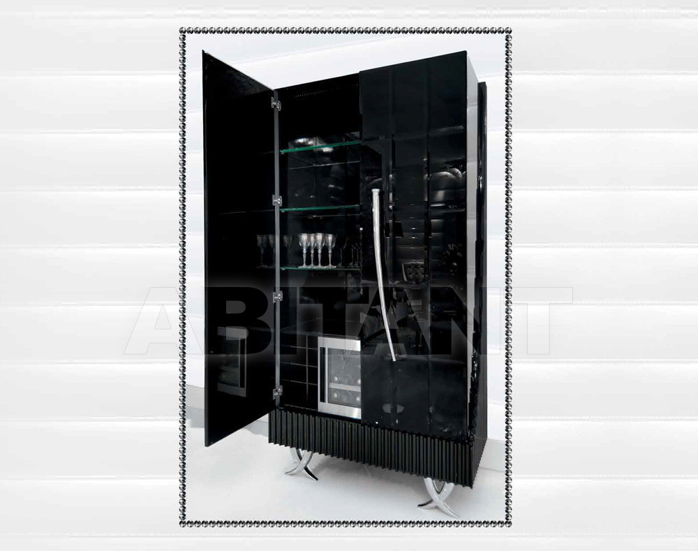 Buy Сupboard Isacco Agostoni Contemporary 1316 2 DOORS GLASS CABINET