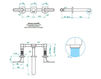 Wash basin mixer THG Bathroom A6P.20GA Profil black Onyx with lever Contemporary / Modern