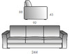 Sofa Rigosalotti SRL Divi TG861 Contemporary / Modern