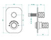 Thermostatic mixer THG Bathroom A2Y.5300B Mossi Sun crystal & Améthyst Contemporary / Modern